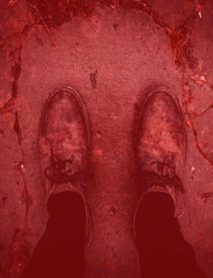 aesthetic bloody shoes
